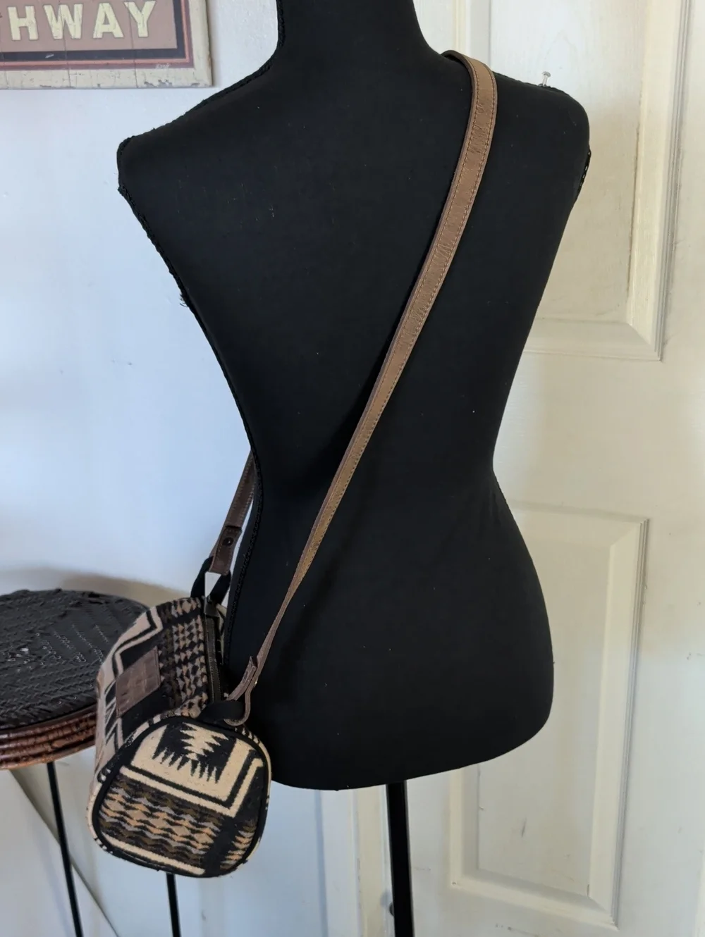 Pendleton Aztec Print Crossbody Wool Bag
